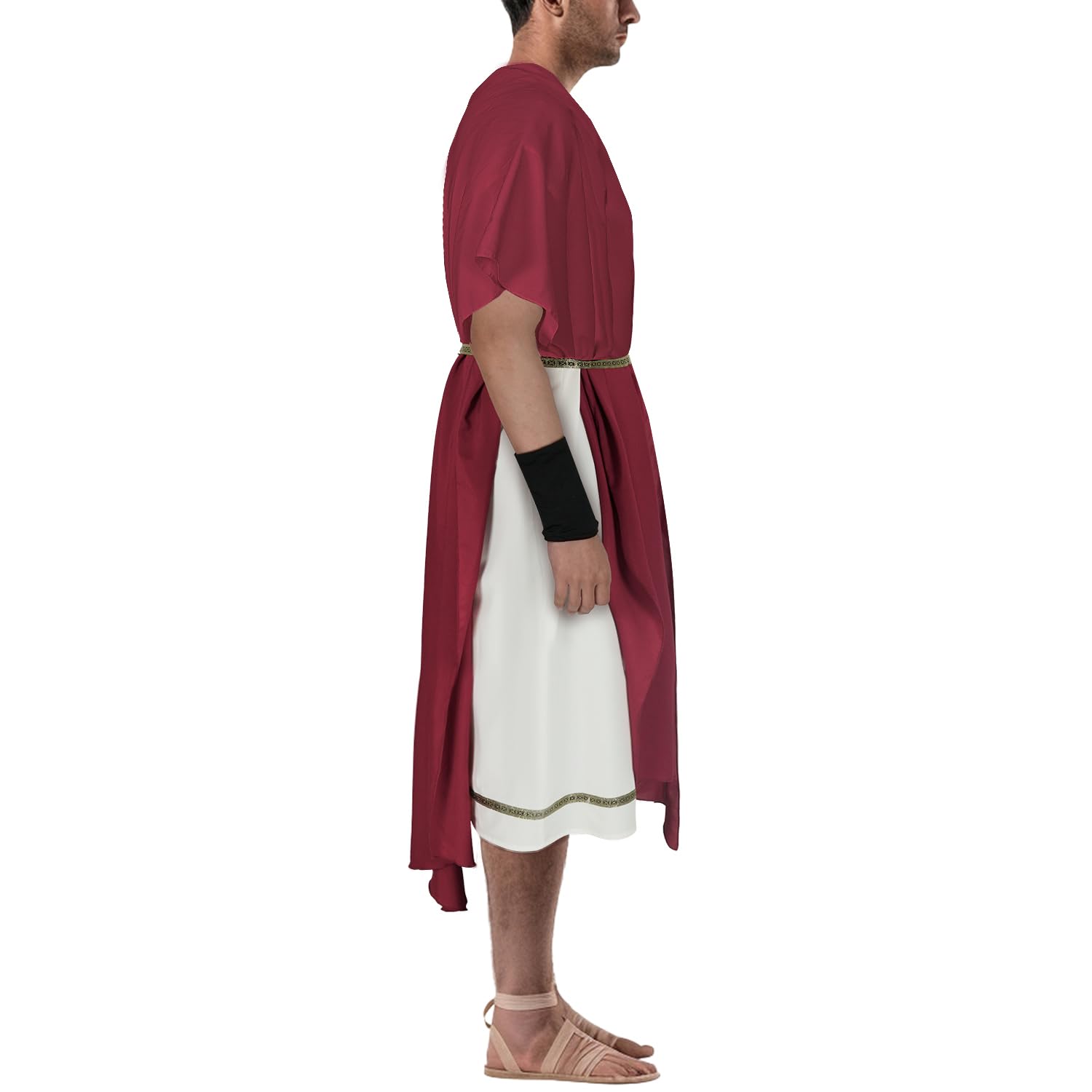 Costume Toga pour homme - Ensemble d'accessoires de fête pour adulte - Dieu grec romain