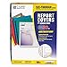 C-Line 32557 Report Covers with Binding Bars, Vinyl, Clear, 1/8-Inch Capacity, 50/Box