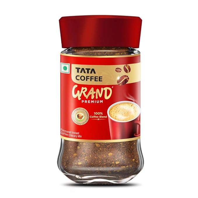 Tata Coffee Grand Premium Instant Coffee | 100% Coffee Blend | With ...