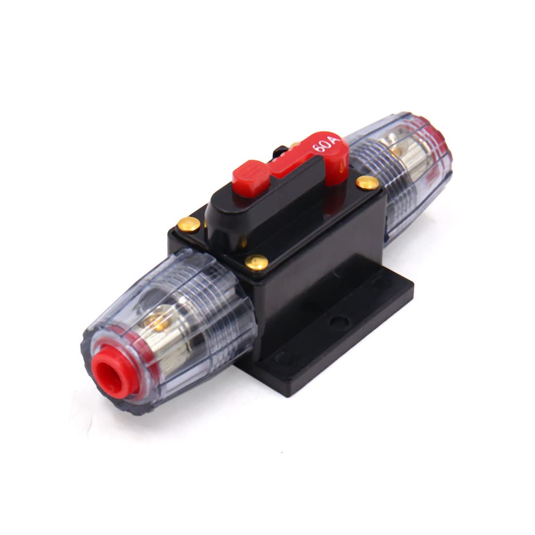 IEUMJNAT 60A Audio AGU Style Circuit Breaker Fuse Holder Amplifier Switch for Car Vehicle