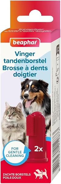 Beaphar 2 brosses à dents pour chien à doigtier