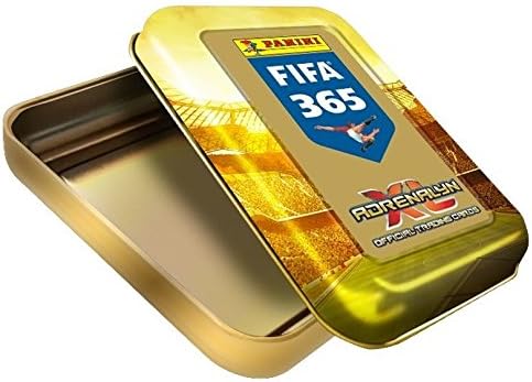 2016 Panini FIFA 365 Adrenalyn Trading Card Collector Tin 5 packs + 1 Limited edition card