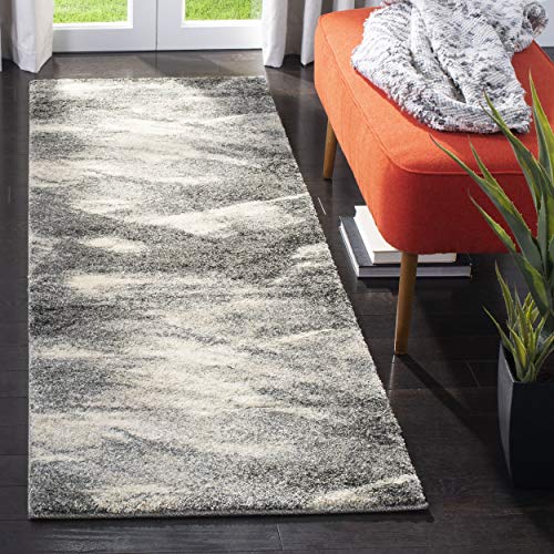 Safavieh Retro Collection RET2891-8012 Modern Abstract Grey and Ivory Area Rug