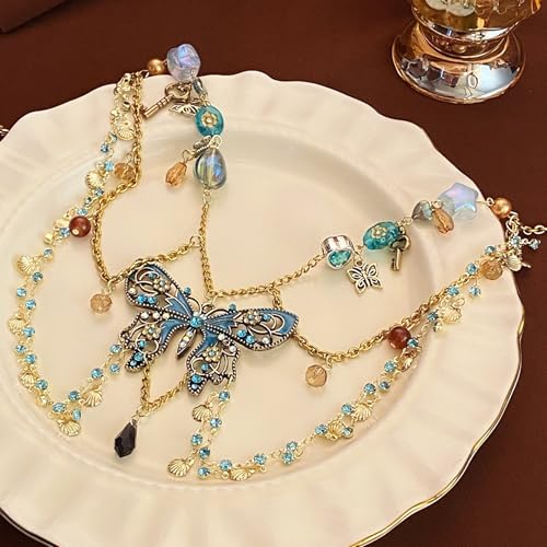 Butterfly Metal Waist Chain Belt, Adjustable Waist Chain Jewelry, Metal Belt Chain Belt Rave Party Body Accessory Jewelry3