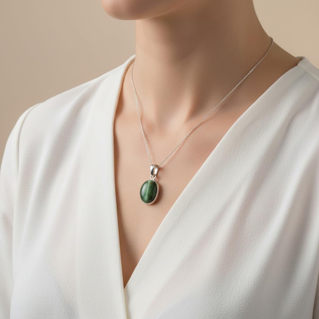 Choose Your Gemstone Pendants Sterling Silver 6 Carat Oval Shape Birthstone Healing Necklaces at Wholesale?