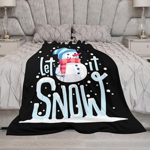 Couverture bonhomme de neige flanelle : finis les frissons sur le sofa