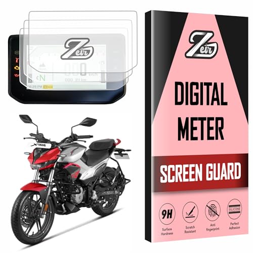 Image of ZEIR [3 Pack Screen Protector Compatible with HERO XTREME 125R - Digital Display Scratch Guard For Xtreme125R | Anti Scratch | Instrument Console HeroXtreme Bike Accessory 2025+ [Not Tempered Glass]