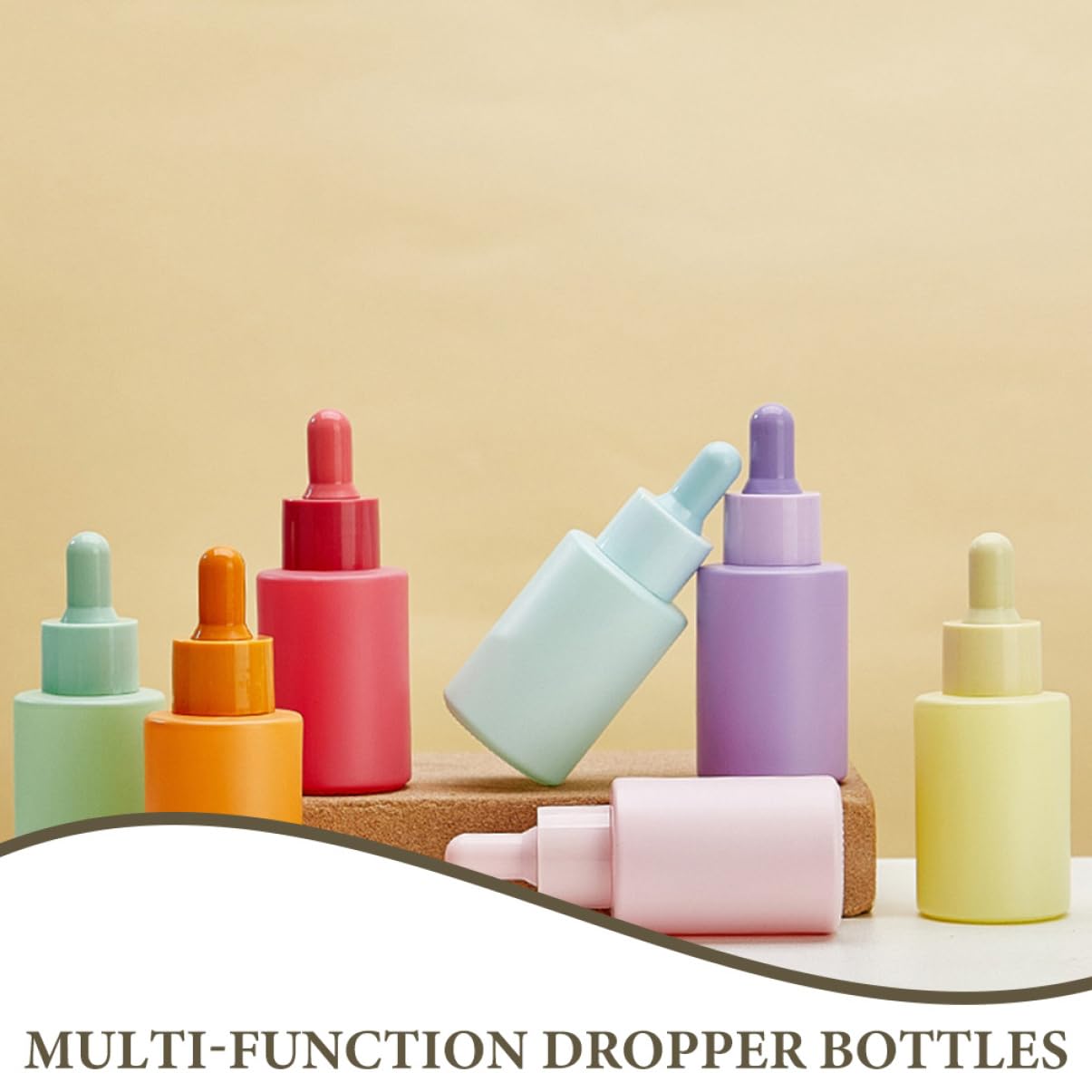 FOMIYES 5sets Mini Glass Dropper Bottles Essential Oil Bottles for Oil Perfume Outdoor Use 3pcs*5