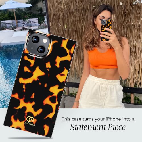 Image of COCOMII Rectangle for iPhone 15 Plus /14 Plus Case, Matte Tortoiseshell