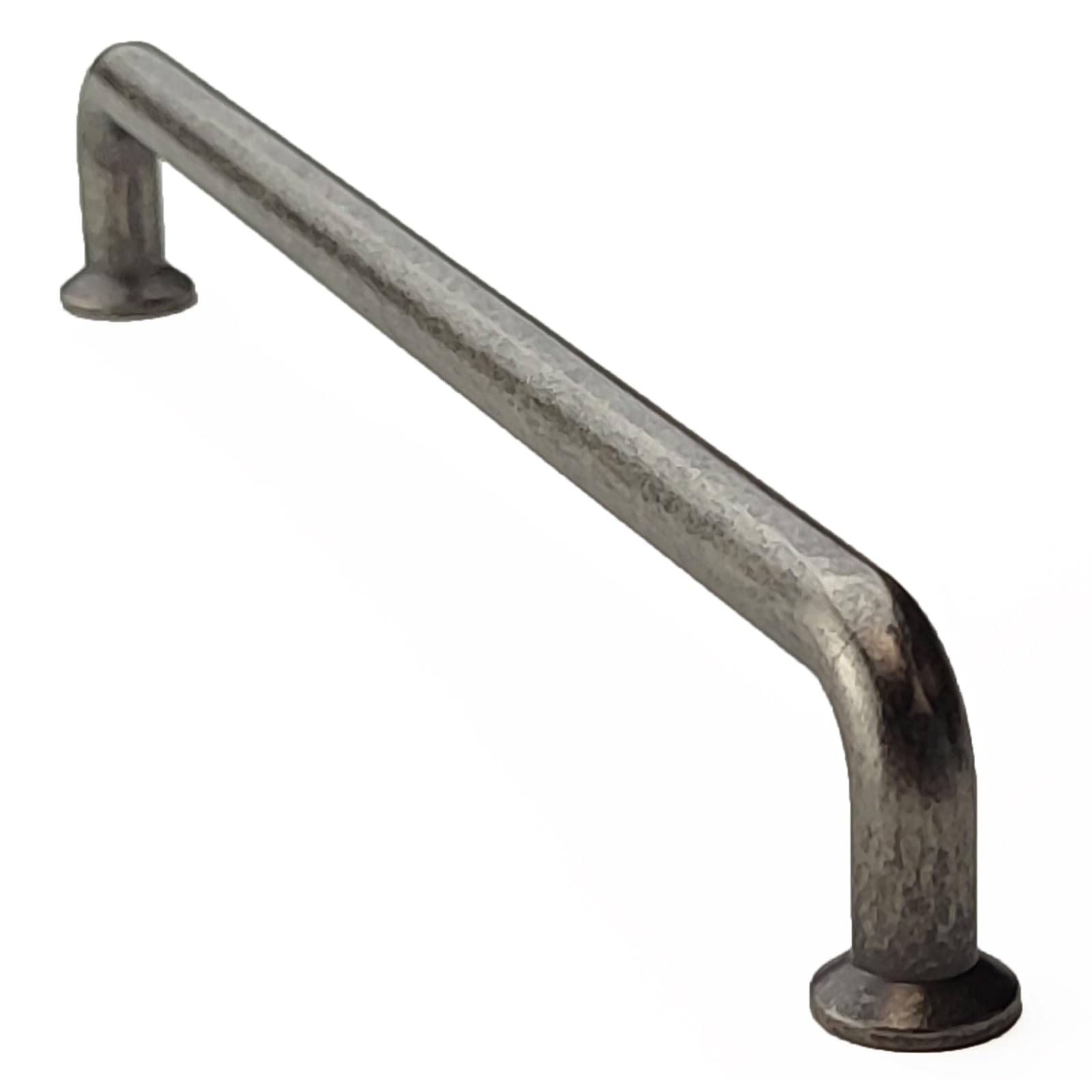 French Furniture Fittings Cupboard Pulls, Set of 6 Cabinet Handles, Antique Pewter - Image 2