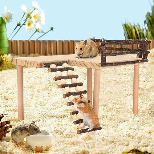 Kit plateforme d'escalade hamster en bois pour éviter l'ennui en cage - 3