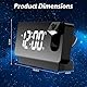 LUPATDY Projektionswecker,Wecker mit Projektion 180°,Wecker Digital mit Großem LED-Display,Wecker Analog Ohne Ticken mit Temperatur Datum,Digital Wecker für Schlafzimmer(Schwarz)