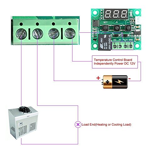 DollaTek -50 à 110 ° C W1209 DC 12V numérique Mini Thermostat Contrôle de la température du contrôleur commutateur Sensor Module - Image 4