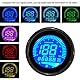 Geschwindigkeitsmesser, Duokon Motorrad LCD Meter Universal Tachometeranzeige Kilometerzähler DC 12 V 0-199km / h(Galvanisiertes Silber)