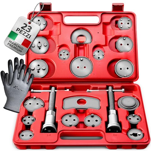 Volume di Consegna: 1 x TRESKO Set per ripristino pistone del freno, 1 x custodia per il trasporto, 1 x Manuale. Nota di sicurezza: Si prega di essere sempre consapevoli che quando lavorate con questo articolo toccate dei componenti critici per la sicurezza del vostro veicolo. Contattate in dubbio o per qualsiasi domanda uno specialista oppure un´officina. Per l'installazione e la rimozione dei pistone non avviene nessuna consultazioni per telefono e scritta.