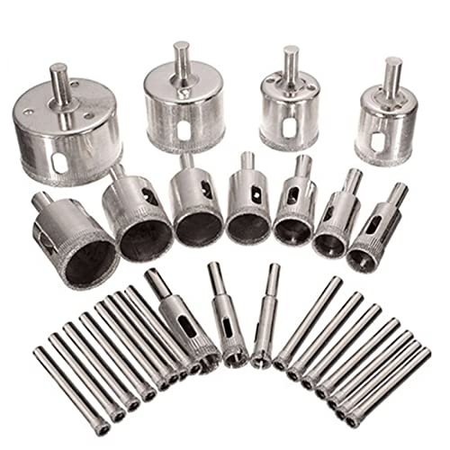 NUSHKI set de 30 brocas de sierra para vidrio miniatura 1