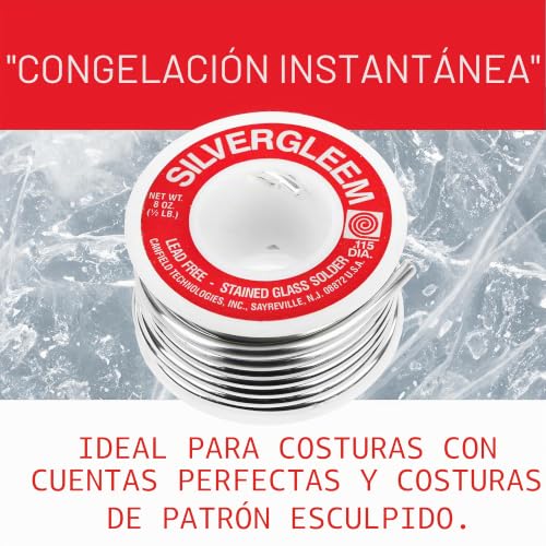 Soldadura de plata sin plomo de 1/2 libra de estaño y plata para manualidades 5