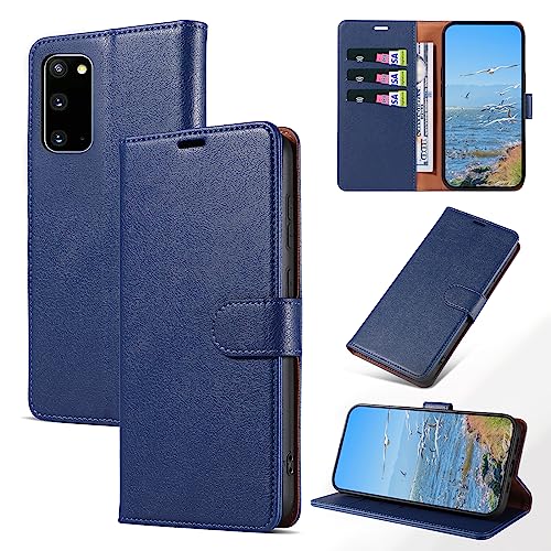 KKEIKO Coque pour Samsung Galaxy S20, Antichoc Magnetique Étui à Rabat avec Porte Cartes,...