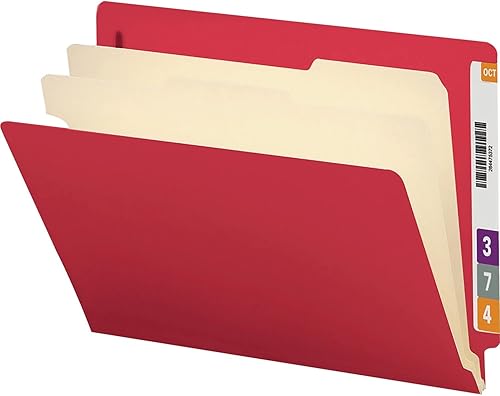 Miniatura 4 de Smead Carpeta de archivos de clasificación con pestañas finales, 2 divisores, expansión de 2 pulgadas, tamaño carta, azul, 10 por caja (26836)