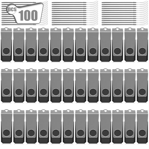 AGECASH 2GB USB Flash Drive 100 Pack Bulk USB 2.0 Thumb Drive Pack of 100