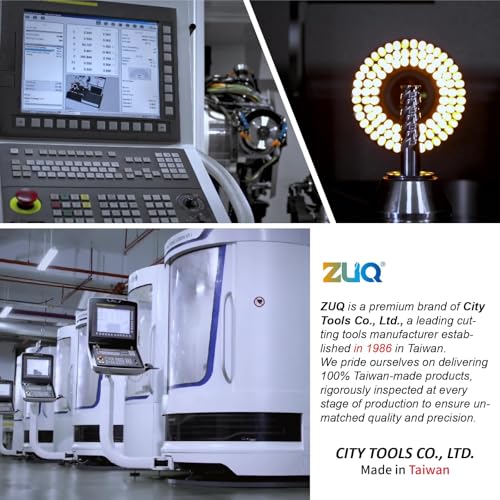 Image of ZUQ | 3 /16 inch Dia, 3 /16 inch Shank, Solid Carbide 4 Flute Square End Mill, Uneven Flute, Variable Helix, AlTiN Coated, for Alloyed Steel, Hardened Steel up to 55 HRC (S500IE2-11354TA-3 /16)