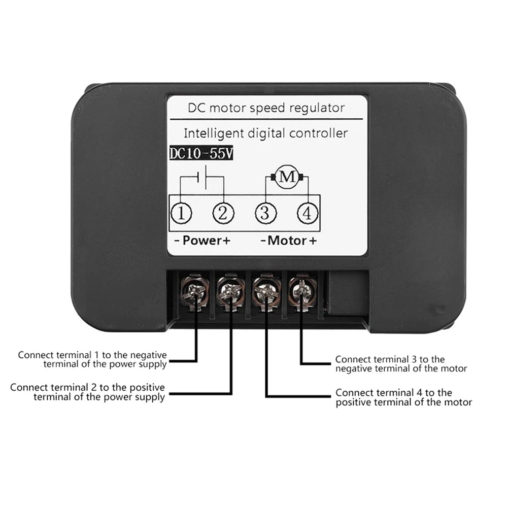 Controlador de Velocidad de Motor de Pantalla LCD, Control Remoto San, Controlador de Motor de Cepillo PWM DC DC10-55V 30A, Probador de Voltímetro