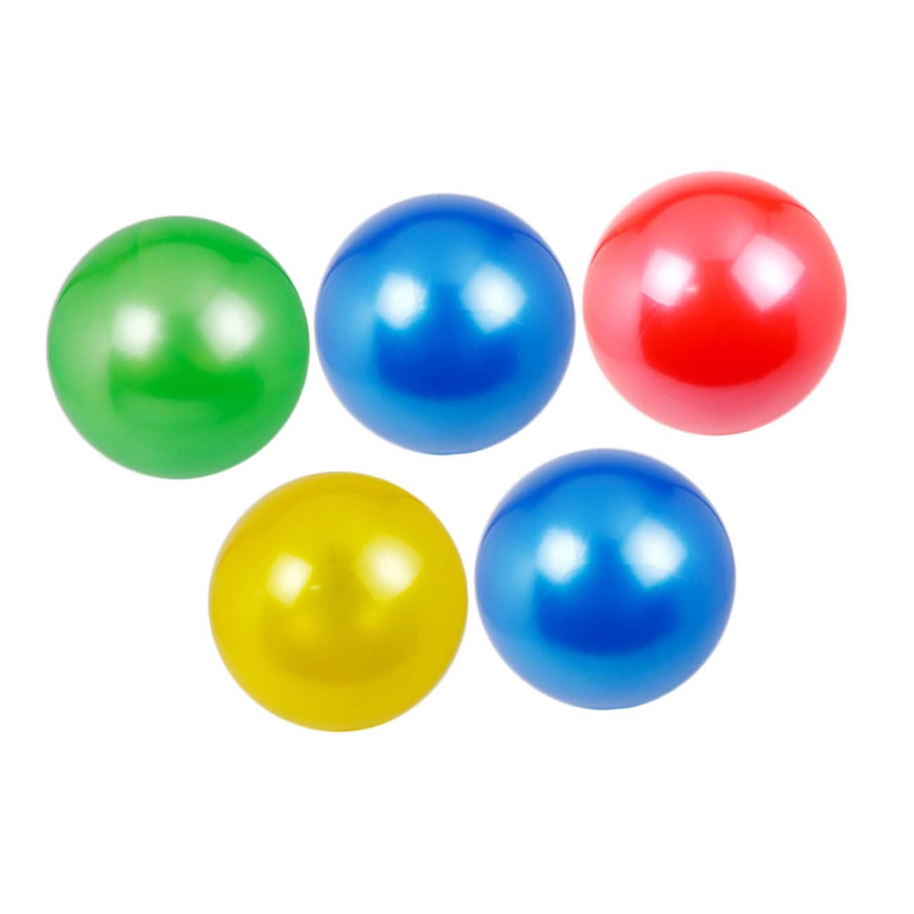 BESPORTBLE 5pcs PVC Shimmer Ball Soft Sports Balls for Indoor for Birthday Parties Games Skill Development Random Color Random Color