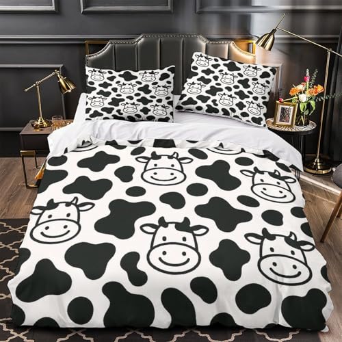 Parure de lit vache anti-acarien et douce contre les allergies