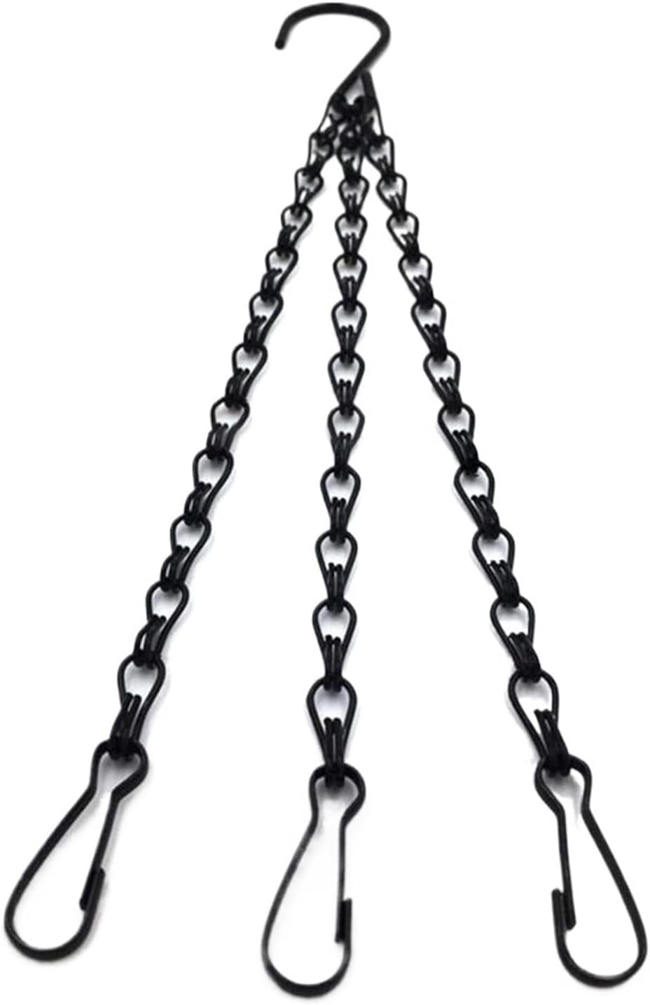 ESESE Hanging Plants Flower Basket Chain with Hooks,35/40/45/50/55cm Rattan Pot Plant Grow Tools Garden Decorations With 3 For Bird Feeders(35.5CM)