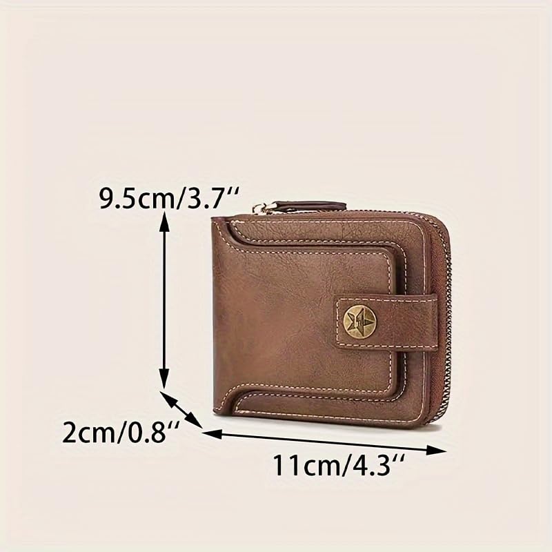 Men's Bifold Wallet RFID Blocking - Slim Minimalist Front Pocket with ID Window4