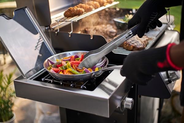 Weber Barbecue A Gas SPX-335 GBS SPrit Premium - 3 Bruciatori + Sear Station, 9.4 KW, Accensione Elettronica, Weber Connect Integrato - 3