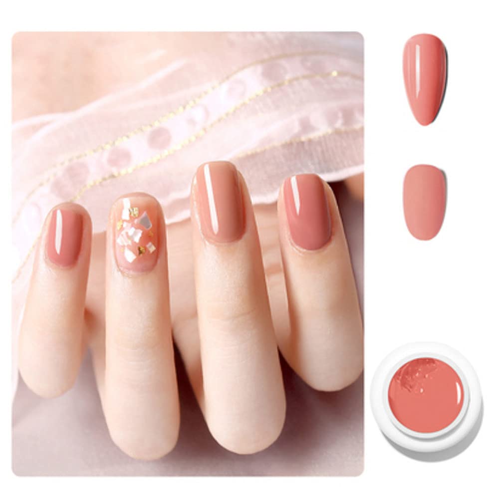 Solid Cream Nail Polish, 6 Classic Colors 10ml Gel Polish Set, New Nail Polish Gift Set, Nail Polish Set for DIY Nail Art and Salon Use (SET05)