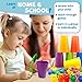 Skoolzy Counting Bears Set - 70 Pc Color Sorting Sensory Toys for Toddlers 3-4 - Montessori Toys for 3 Year Old - Autism Toys for Toddlers 3-4 - Color Sorting Toys for Toddlers Learning + Education