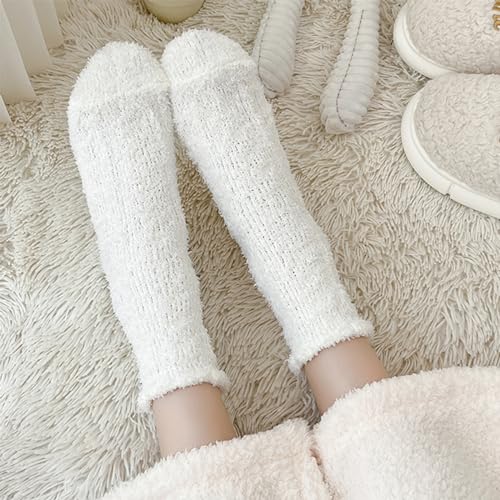 Image of Tergy 6 /20 Pairs Fuzzy Socks Soft Cozy Fluffy Warm Winter Sleep Plush Bed Microfiber Slipper Fleece Socks for Women