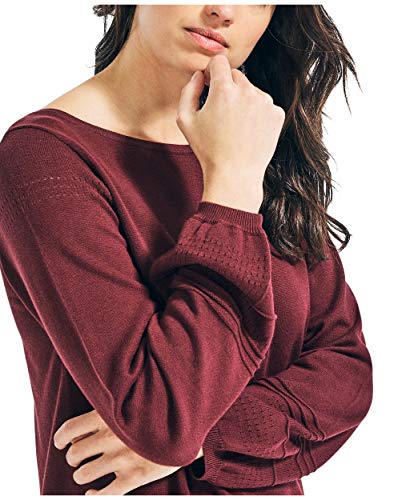 Nautica Women's Classic Soft Cotton Boat Neck Sweater4