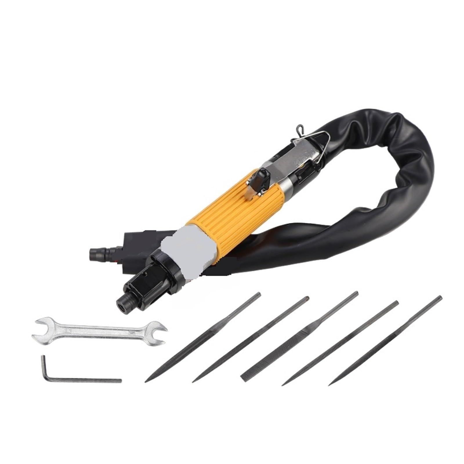 CUDTAPI Air Grinder File Pneumatic File Air Saw Grinding Machine 10mm Stroke Reciprocating Single/Double Use Trimming Reciprocating Filing Tool(Single Use B)