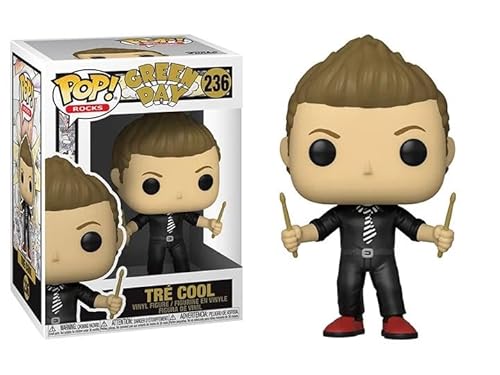 Funko Green Day + Pop Protector: Pop! Punk Rocks Vinyl Figure (Gift Set Bundled with ToyBop Brand Box Protector Collector Case) (TRE Cool with Drumsticks 236/56726)