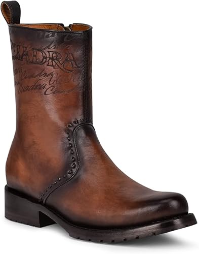 Miniatura 2 de Cuadra Bota Hombre en Piel Bovina con Cremallera Marrón