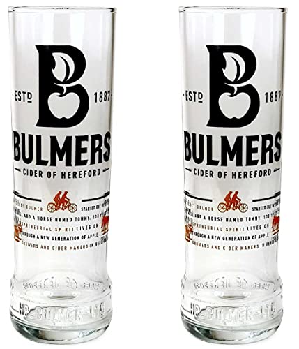 TUFF LUV Nucleated Bulmers Original Pint-Glas, 2 Stück Cover