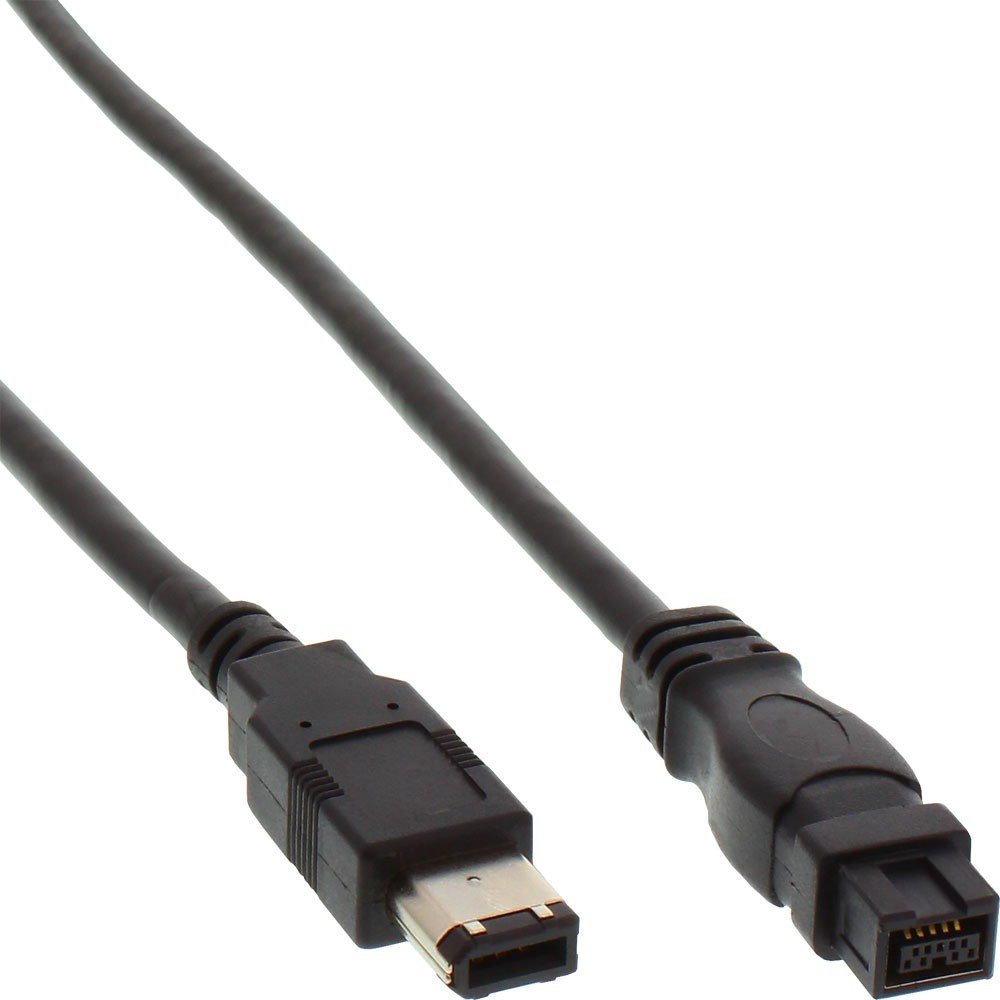 InLine1m 6 Male to 9 Male IEEE1394 FireWire Cable