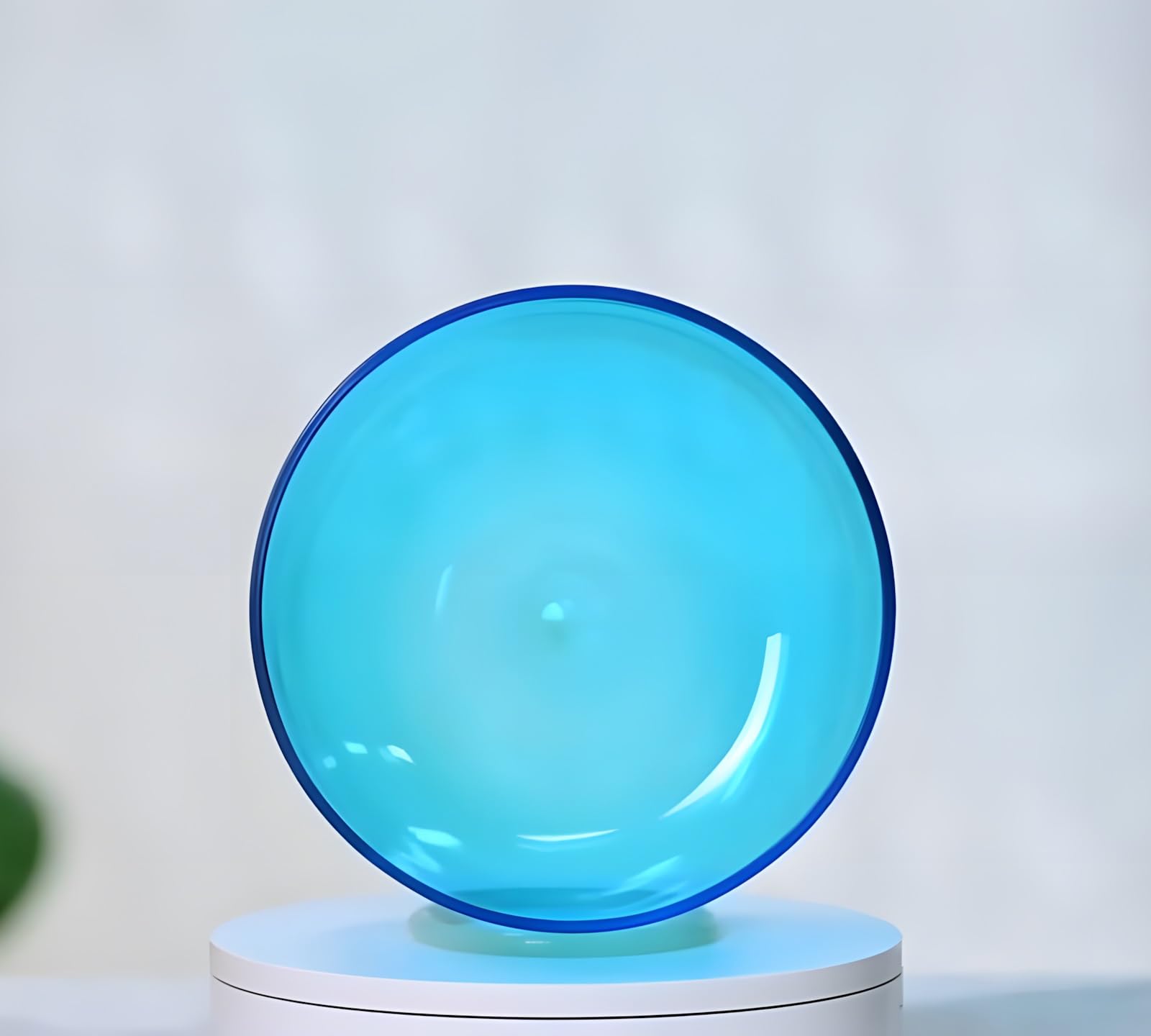 Ciotola Sonora di Quarzo a Luce cosmica Trasparente 432/440Hz, Luce alchemica Azzurra, Ciotola Sonora di Luce cosmica Naturale, per Meditazione, Preghiera, Yoga, riduzion