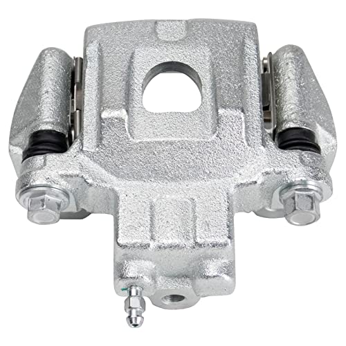 Image of TRQ Rear Driver and Passenger Side Brake Caliper Set 2 Piece Caliper Brackets Hardware for 2004-2006 Lexus RX330 2007-2009 RX350 2006-2008 RX400h 2006-2007 Toyota Highlander Hybrid Limited