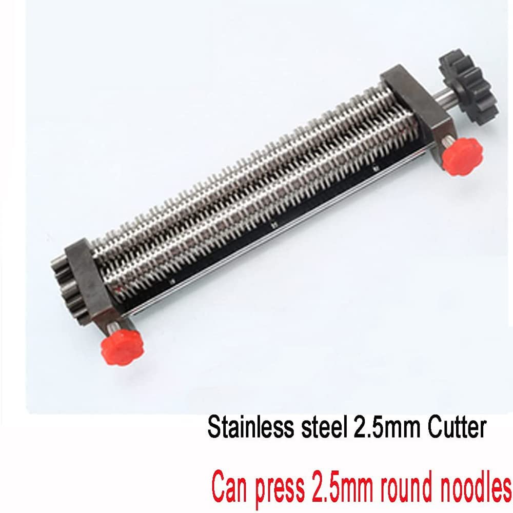 Noodle Cutter 2.5mm Round Cutter for for 180 Model,110V Stainless Steel Electric Noodle Making Pasta Maker Noodle Machine Accessories(Just Include Round Cutter 2.5mm)