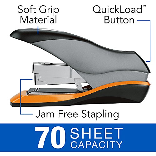 Image of Swingline Optima 70 Reduced Effort Desktop Stapler, 70-Sheet Capacity, Jam Free, Silver, Retail Packaging (S7087870)