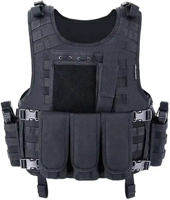 Gilet Tactique Molle Polyvalent Airsoft Paintball Chasse Police
