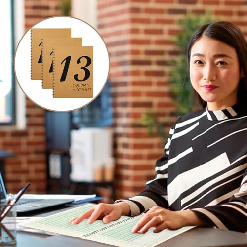Carnet de compte 13 colonnes couverture kraft authentique pour archivage comptable durable - 7