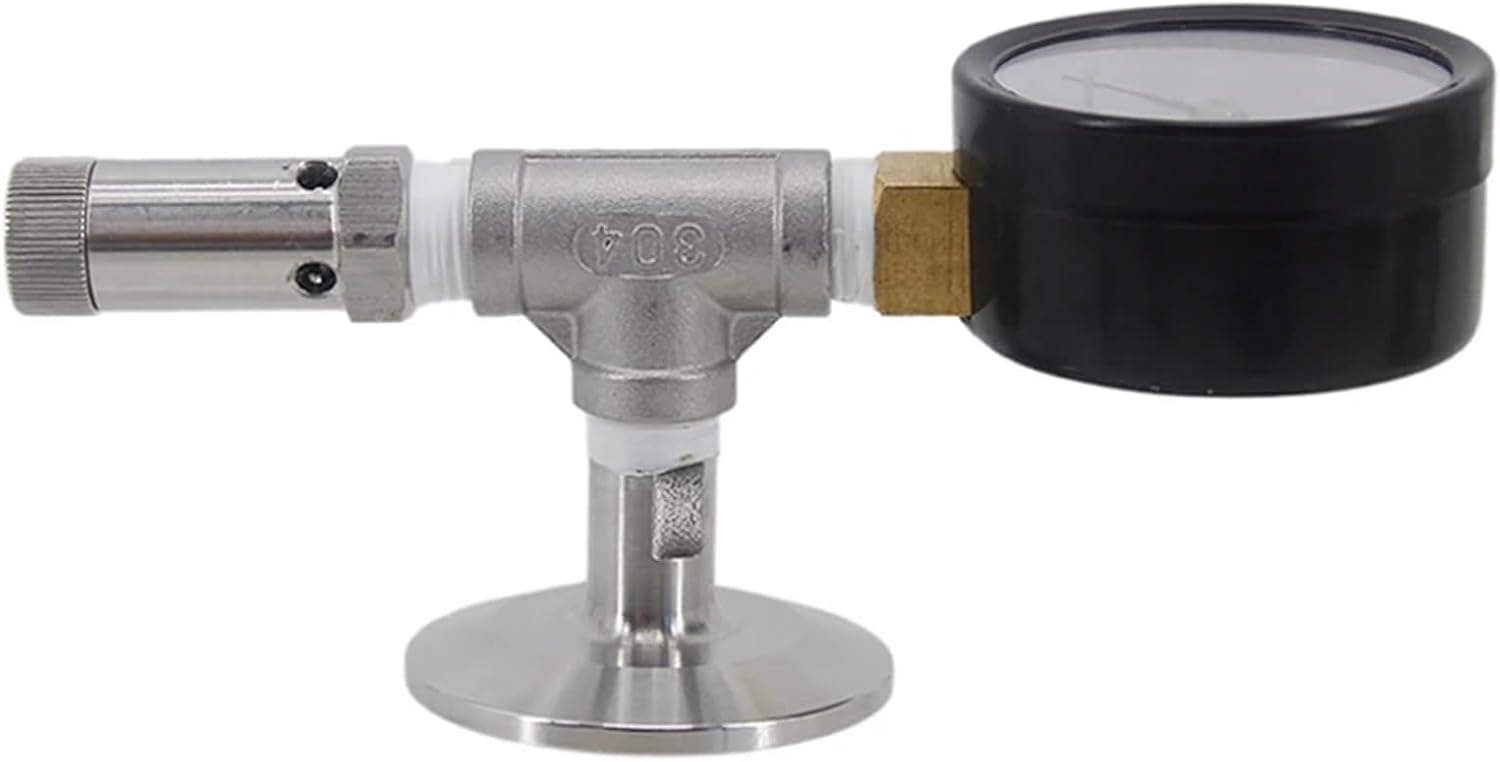 Tri-Clamp Pressure Relief Valve 1.5 Inch Read And Release Pressure Conical Fermenter Accessories