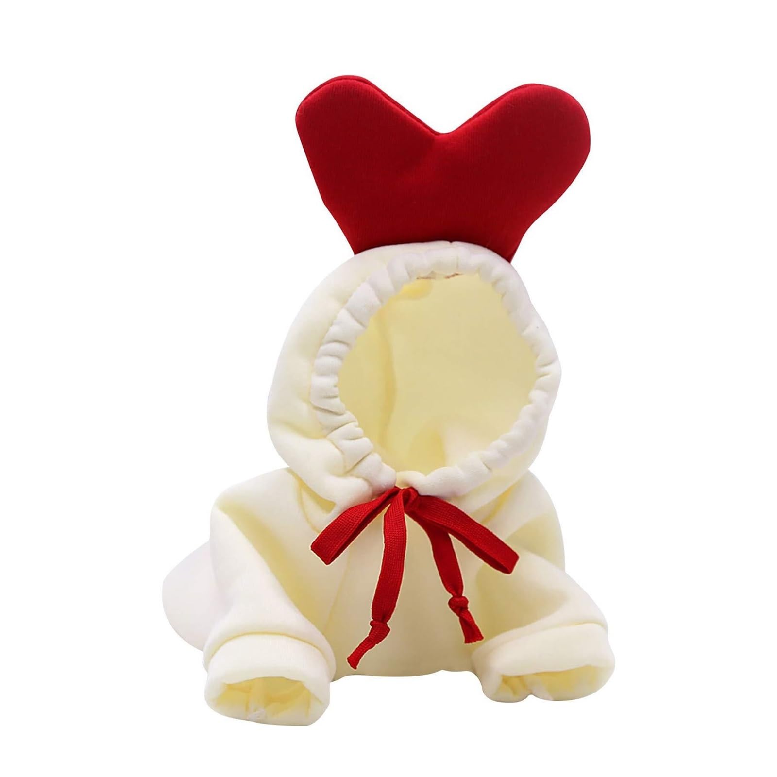 Manteau hiver pour petit chien blanc XL en polaire avec bretelles