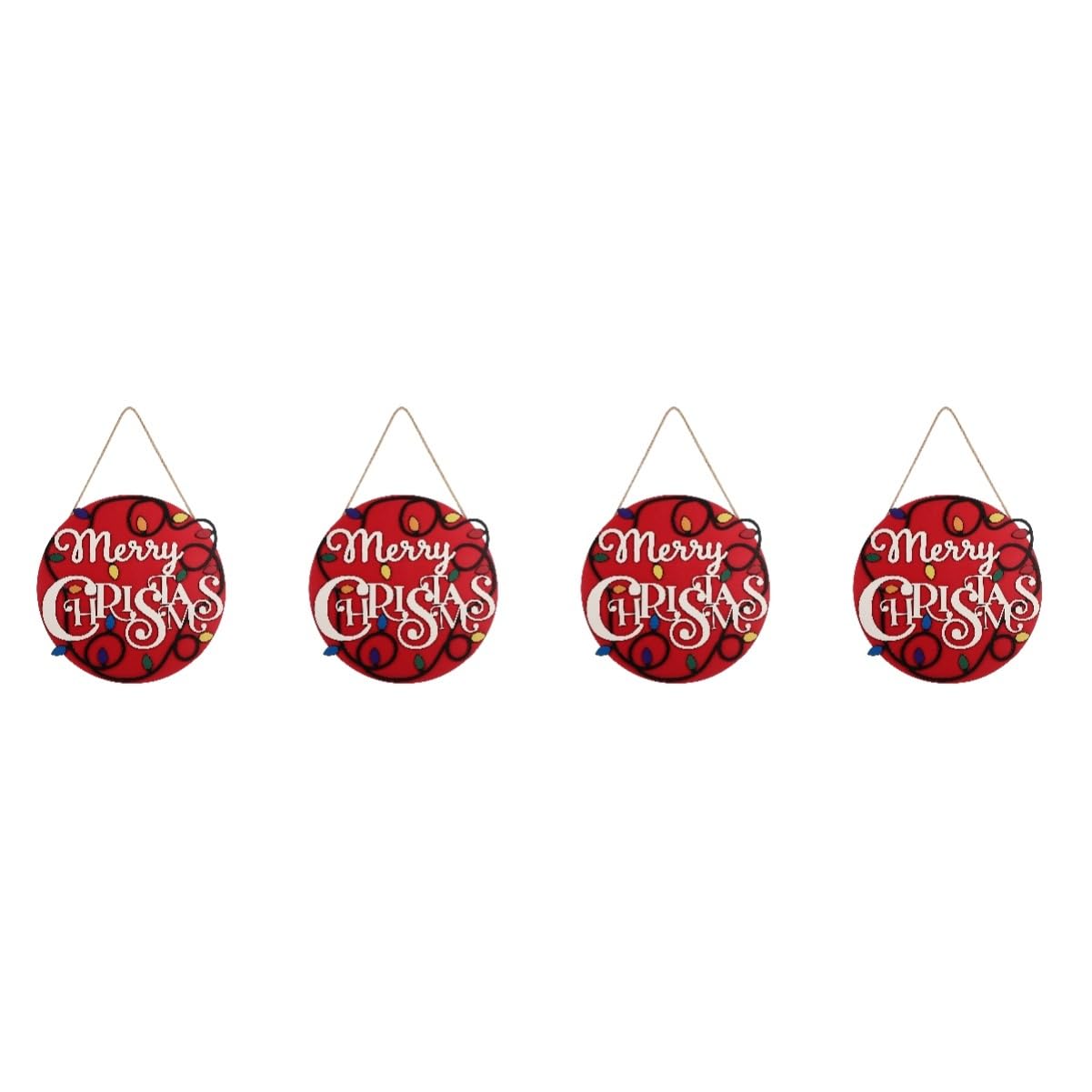 PRETYZOOM 4 Piezas De Letreros Navideños con Número De Casa para Puerta Letreros De Bienvenida Navideños Decoración Peculiar para El Hogar Accesorios De Decoración para El Pasillo