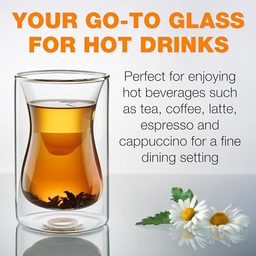 Eparé Double-Wall Turkish Tea Cups Set of 2